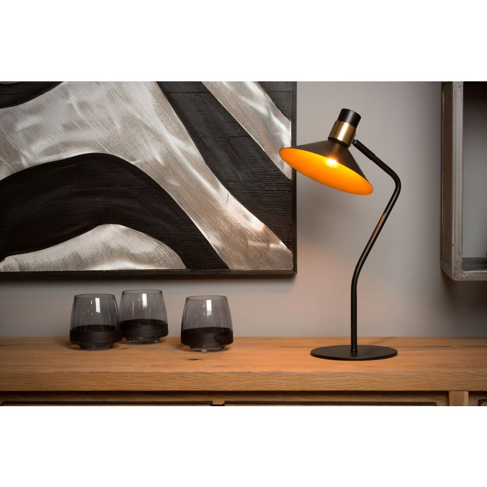 Lucide PEPIJN Lampa stołowa Czarny, 1-punktowy main product photo
