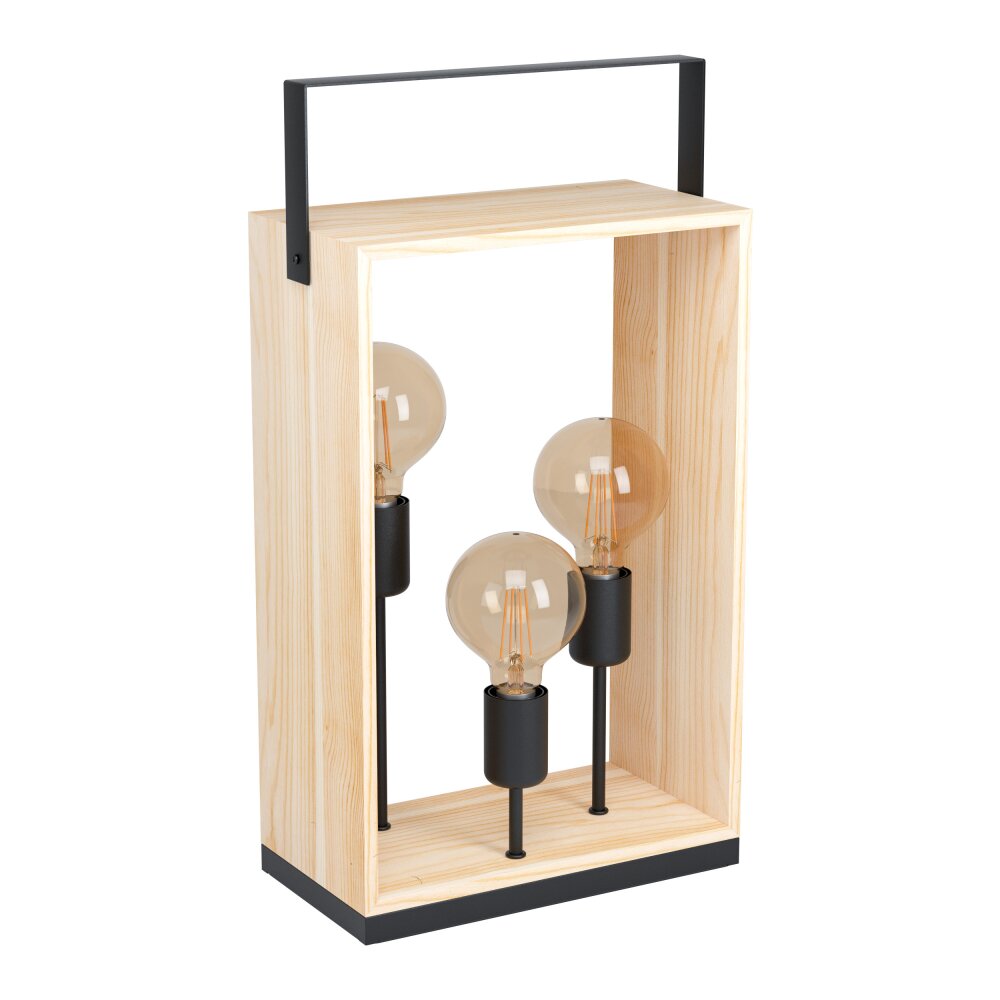 Eglo FAMBOROUGH lampka nocna Brązowy, Czarny, 3-punktowe main product photo