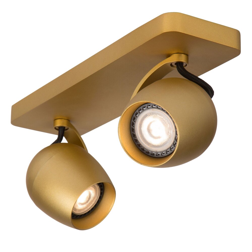 Lucide PRESTON Reflektor sufitowy LED Złoty, Mosiądz, 2-punktowe main product photo
