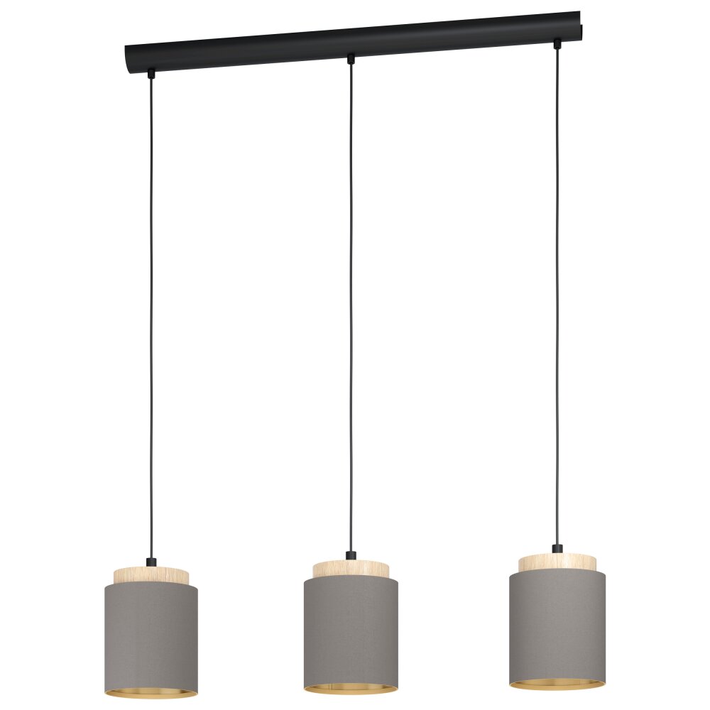 Eglo ALBARIZA Lampa Wisząca Brązowy, Czarny, 3-punktowe main product photo