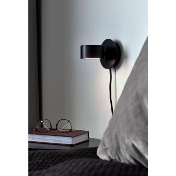 Nordlux CLYDE Lampa ścienna LED Czarny, 1-punktowy