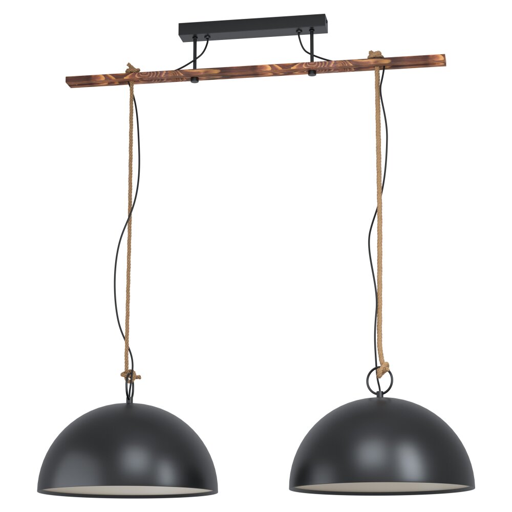 Eglo HODSOLL Lampa Wisząca Brązowy, Czarny, 2-punktowe main product photo