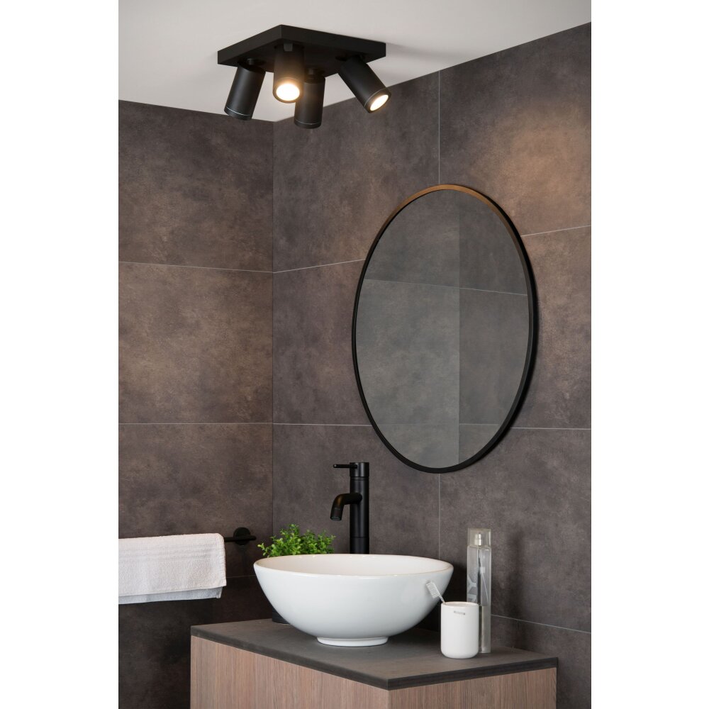Lucide TAYLOR Reflektor sufitowy LED Czarny, 4-punktowe main product photo