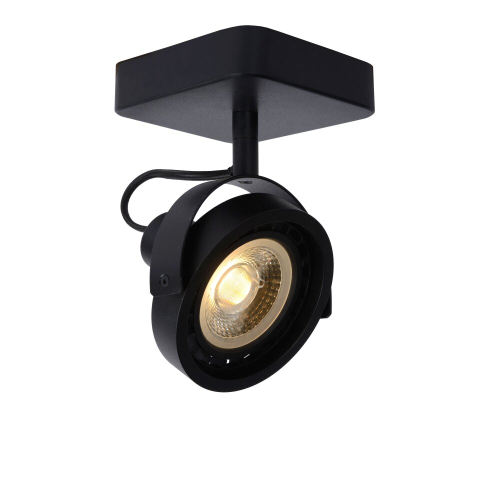 Lucide TALA Reflektor sufitowy LED Czarny, 1-punktowy main product photo