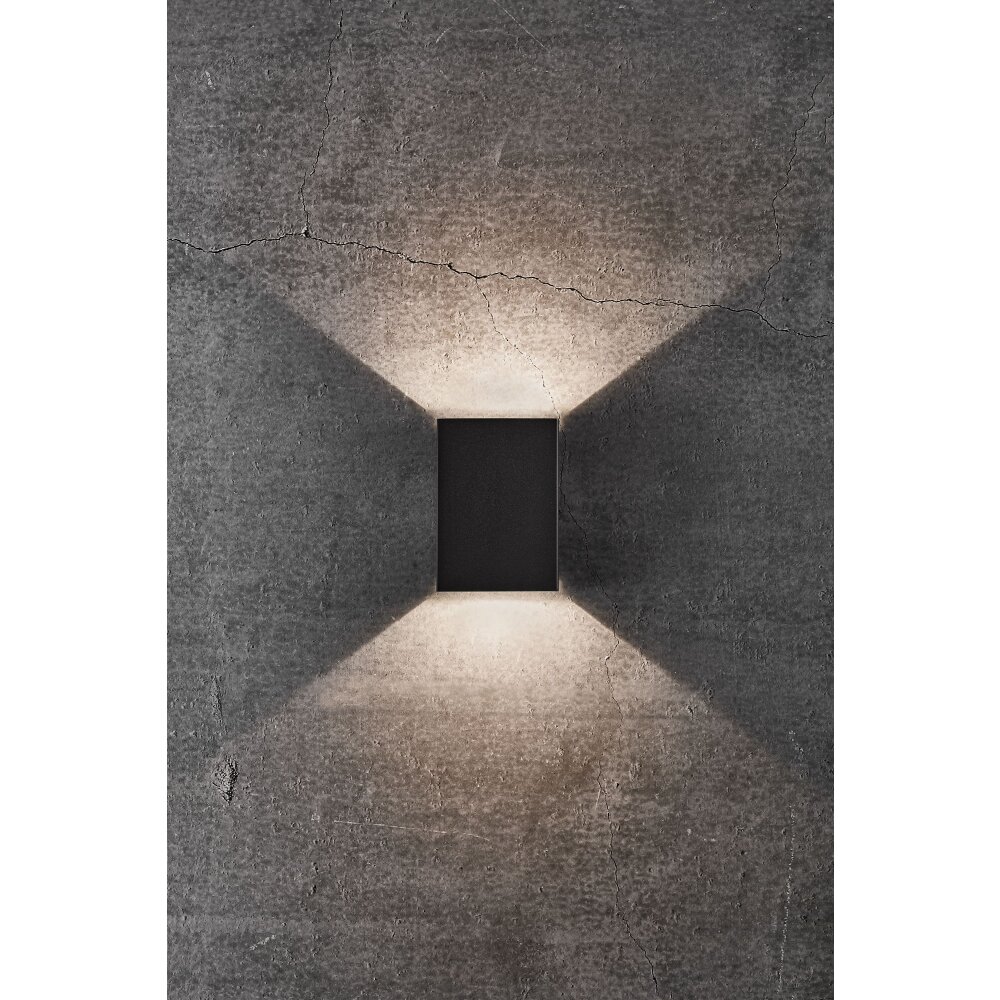 Nordlux FOLD Zewnętrzny kinkiet LED Czarny, 2-punktowe main product photo