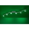 Leuchten-Direkt SABI Lampa Sufitowa LED Nikiel matowy, 6-punktowe, Zdalne sterowanie, Zmieniacz kolorów