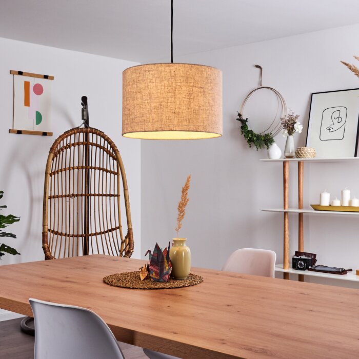 Shiburg Lampa Wisząca Jasne drewno, 1-punktowy