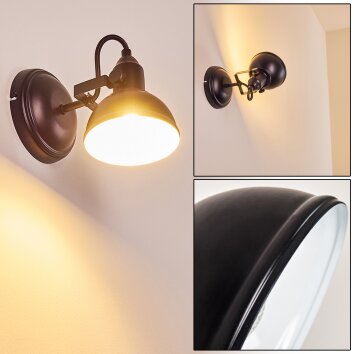 Tina Lampa ścienna czarny, 1-punktowy