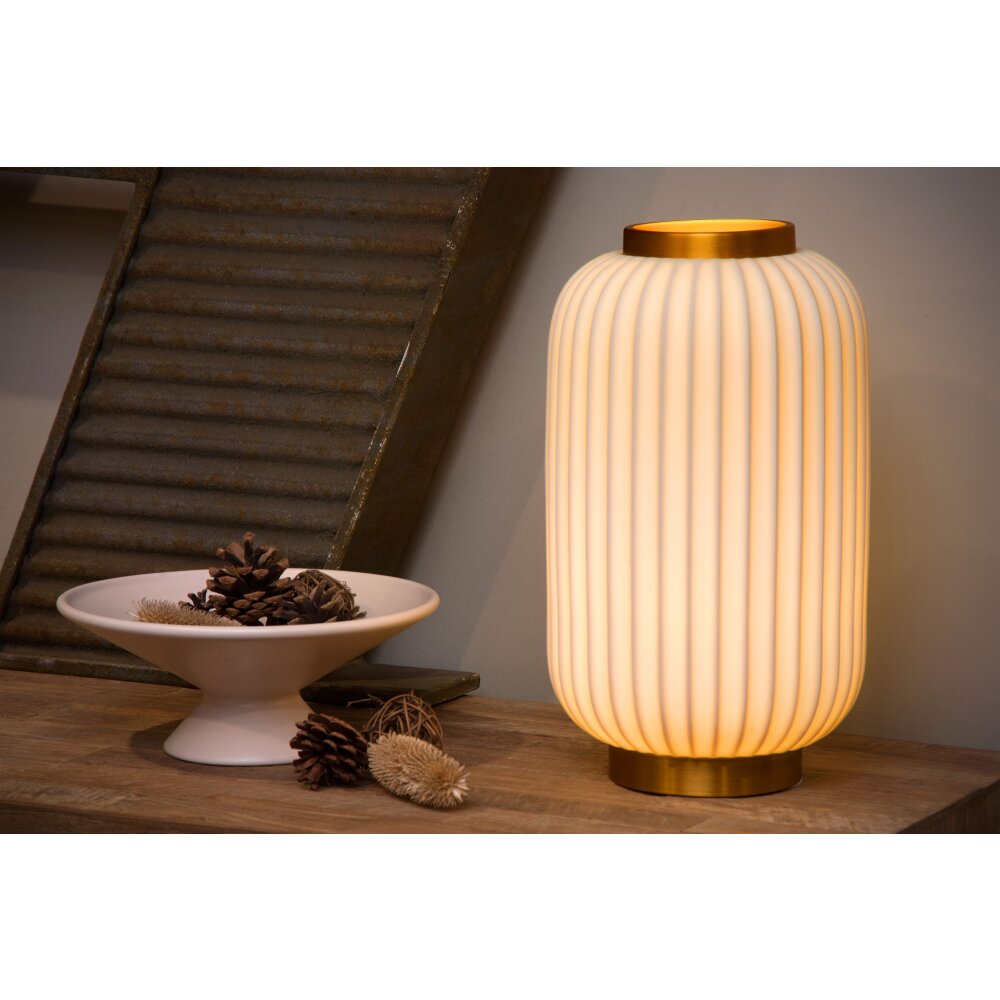 Lucide GOSSE lampka nocna Złoty, Biały, 1-punktowy main product photo