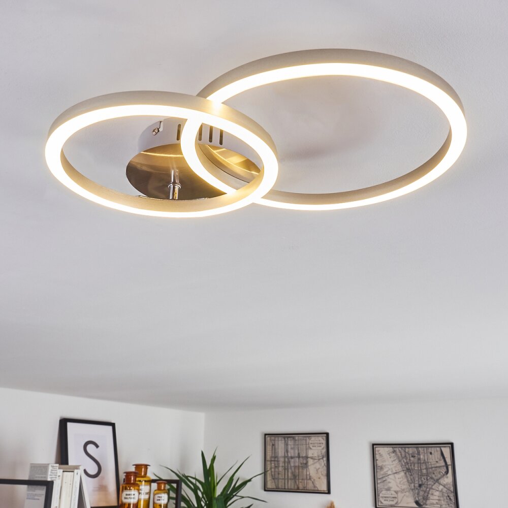 Malanje Lampa Sufitowa LED Nikiel matowy, 2-punktowe main product photo