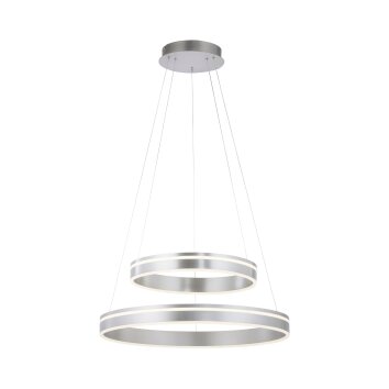 Paul Neuhaus Q-VITO Lampa Wisząca LED Srebrny, 2-punktowe, Zdalne sterowanie