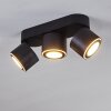 Appleton Lampa Sufitowa LED Czarny, 3-punktowe