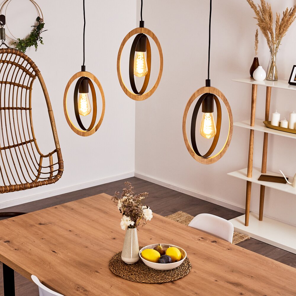 Kintore Lampa Wisząca Czarny, 3-punktowe main product photo