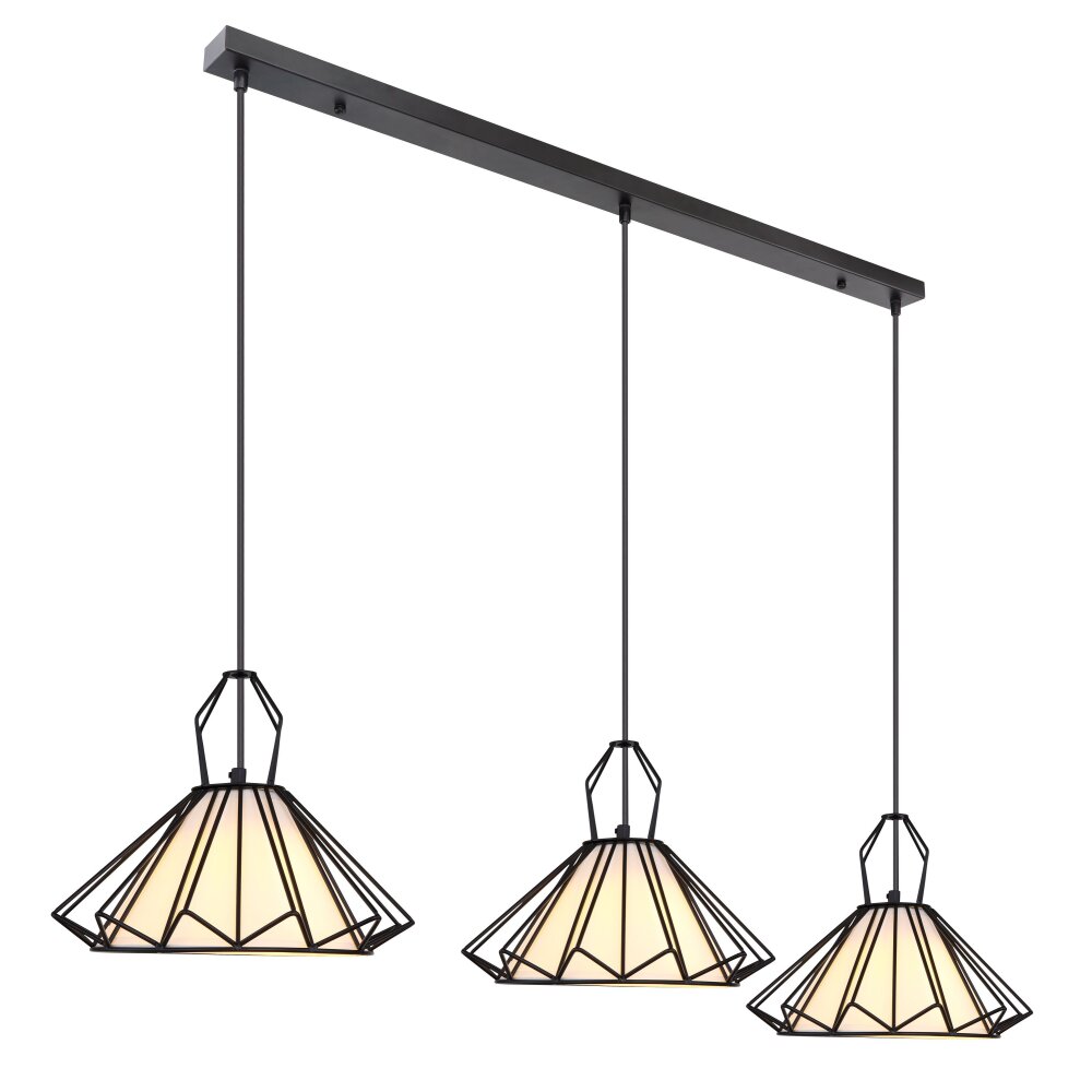 Globo GISELA Lampa Wisząca Czarny, 3-punktowe main product photo