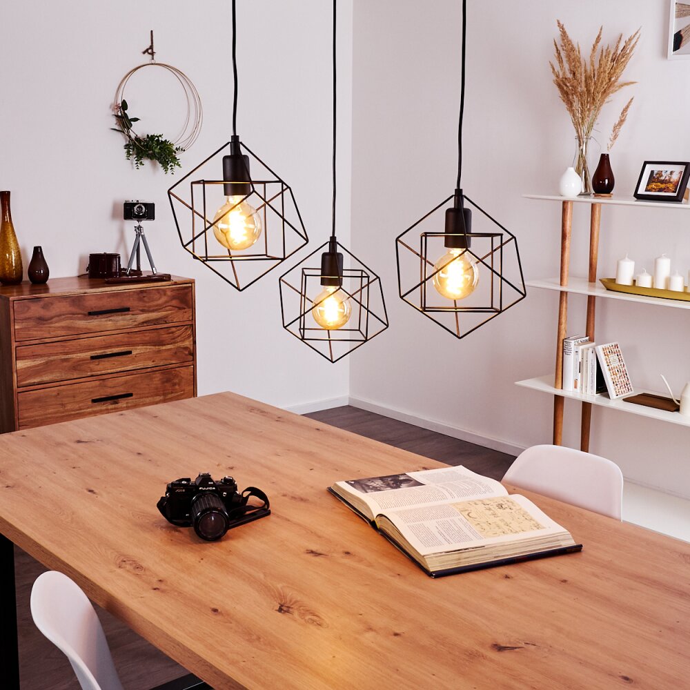 Pinguro Lampa Wisząca Czarny, 3-punktowe main product photo