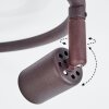 Planes Lampa Sufitowa LED Rdzawy, 3-punktowe