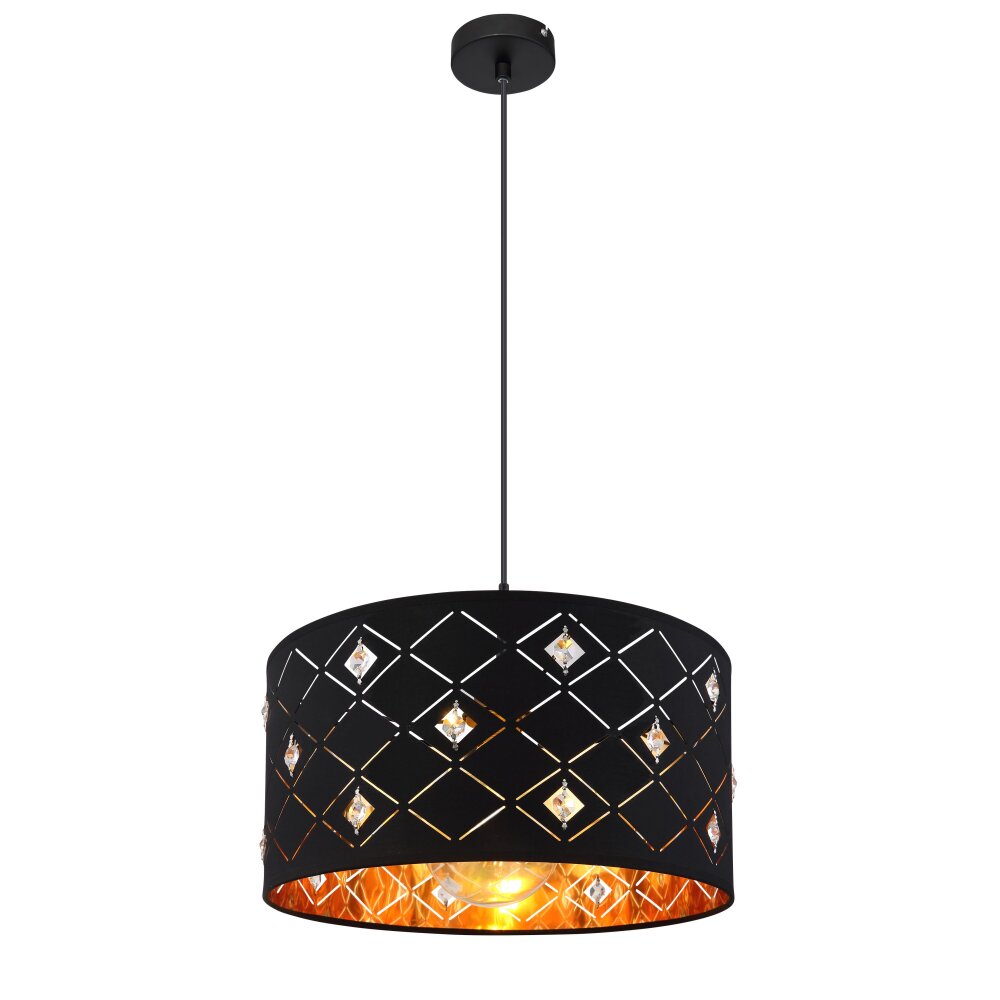 Globo ABBEY Lampa Wisząca Czarny, 1-punktowy main product photo
