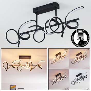 Gora Lampa Sufitowa LED Czarny, 3-punktowe