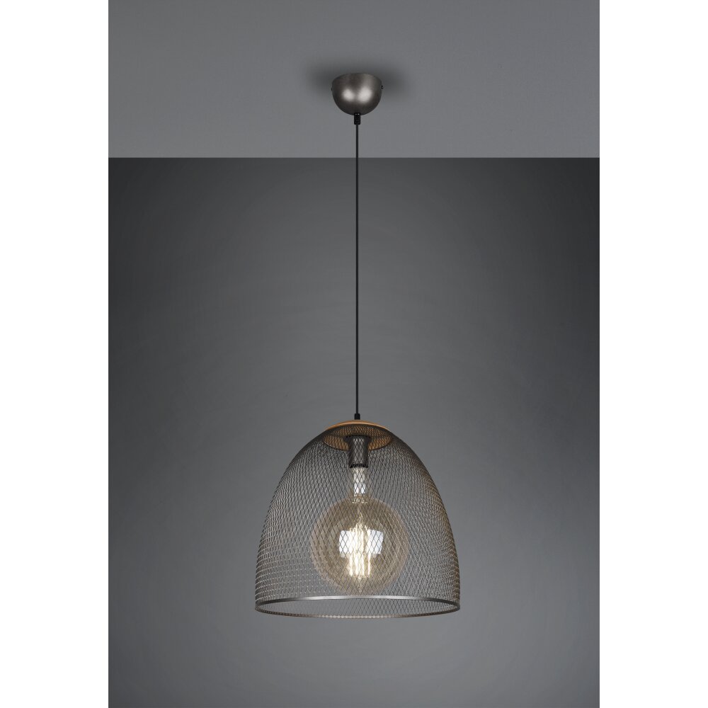 Trio Ivar Lampa Wisząca Ciemnobrązowy, Nikiel matowy, 1-punktowy main product photo