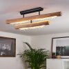 Rodeche Lampa Sufitowa LED Jasne drewno, Czarny, 1-punktowy