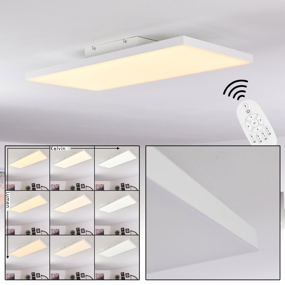 Buenaventura Lampa Sufitowa LED Biały, 1-punktowy, Zdalne sterowanie main product photo