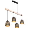 Globo ABLONA Lampa Wisząca Czarny, 4-punktowe Globo ABLONA Lampa Wisząca Czarny, 4-punktowe