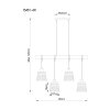 Globo ABLONA Lampa Wisząca Czarny, 4-punktowe Globo ABLONA Lampa Wisząca Czarny, 4-punktowe