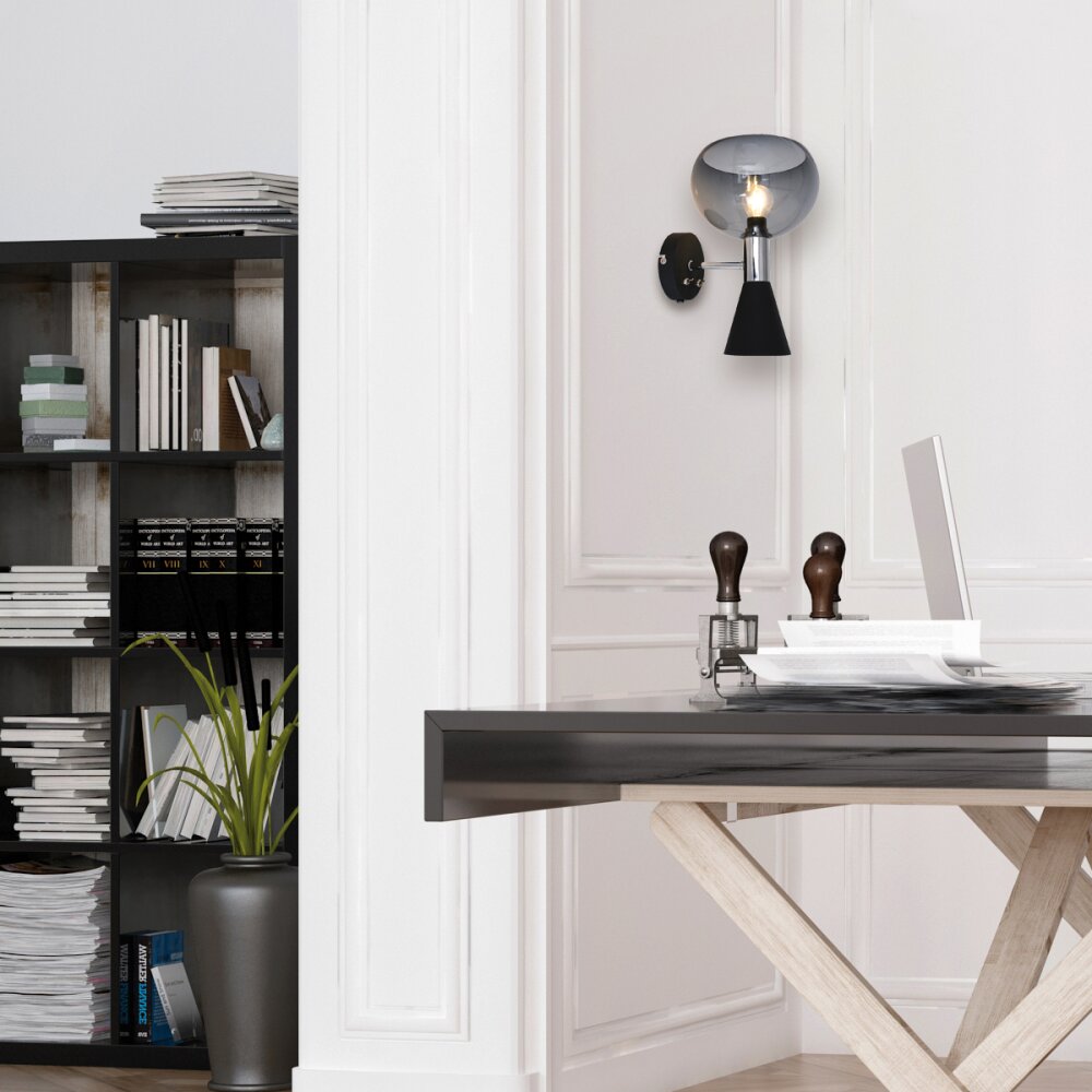 Steinhauer Anne Fastlåst Lampa ścienna Czarny, 2-punktowe main product photo