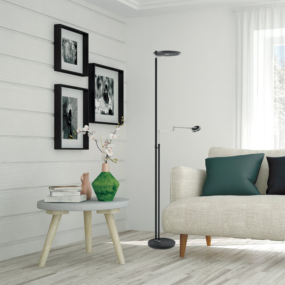 Steinhauer Turound Lampa Stojąca LED Czarny, 2-punktowe main product photo