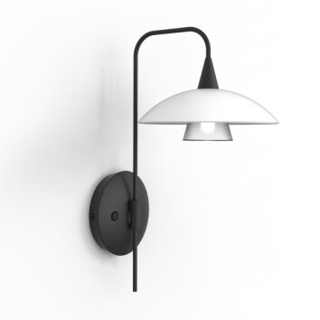 Steinhauer Tallerken Lampa ścienna LED Czarny, 1-punktowy