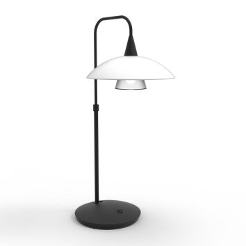 Steinhauer Tallerken lampka nocna LED Czarny, 6-punktowe