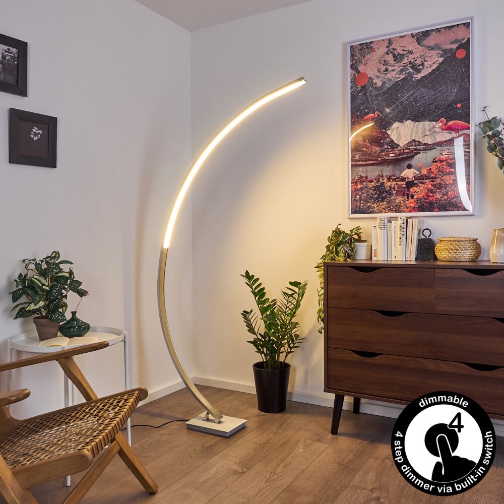 Uttorp Lampa Stojąca LED Srebrny, 1-punktowy main product photo