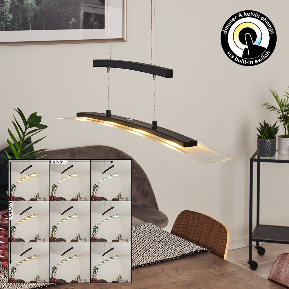 Balcairn Lampa Wisząca LED Czarny, 4-punktowe main product photo