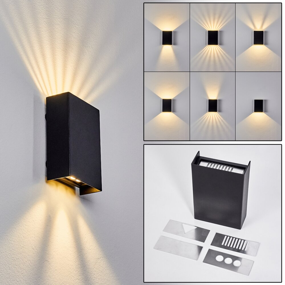 Benin Lampa ścienna LED Czarny, 1-punktowy main product photo