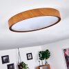 Nexo Lampa Sufitowa LED Wygląd drewna, Biały, 1-punktowy