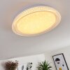 Feletto Lampa Sufitowa LED Biały, 1-punktowy, Zdalne sterowanie