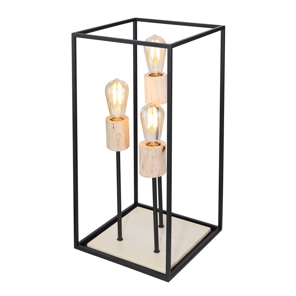 Globo HAGAR lampka nocna Czarny, 3-punktowe main product photo