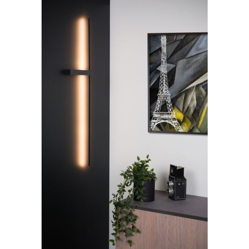 Lucide SEGIN Lampa ścienna LED Czarny, 1-punktowy main product photo