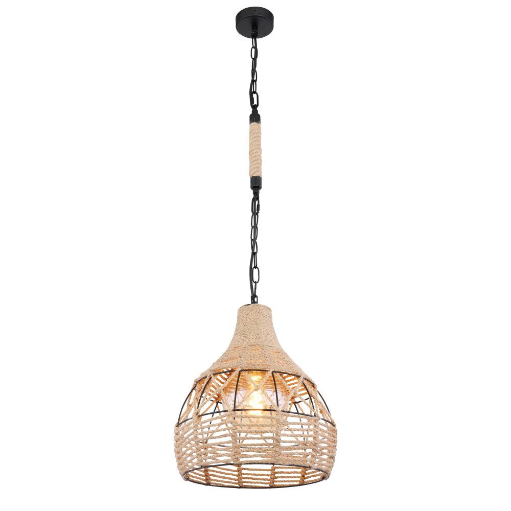 Globo HALIA Lampa Wisząca Brązowy, Czarny, 1-punktowy main product photo