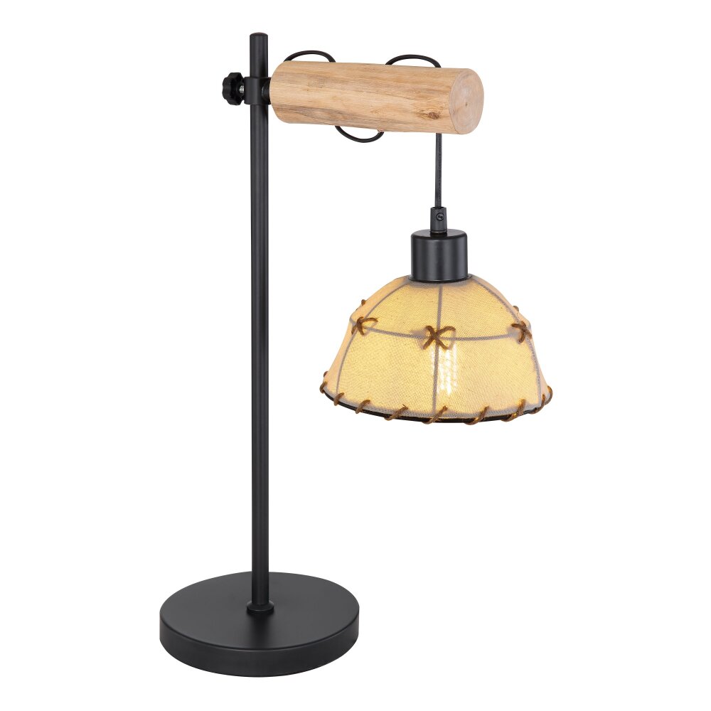Globo REX lampka nocna Jasne drewno, Czarny, 1-punktowy main product photo
