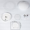 Rosenga Lampa Sufitowa LED Biały, 1-punktowy, Zdalne sterowanie