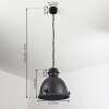 Ogho Lampa Wisząca Czarny, 1-punktowy