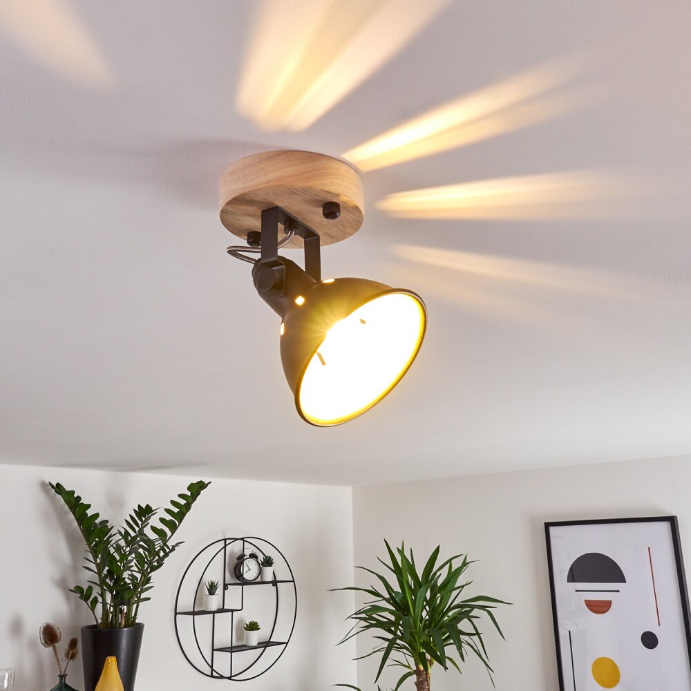 Tina Lampa Sufitowa Ciemne drewno, Czarny, 1-punktowy main product photo