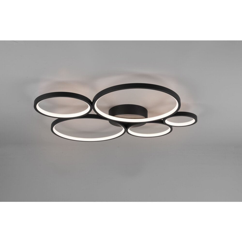 Trio Rondo Lampa Sufitowa LED Czarny, 1-punktowy main product photo