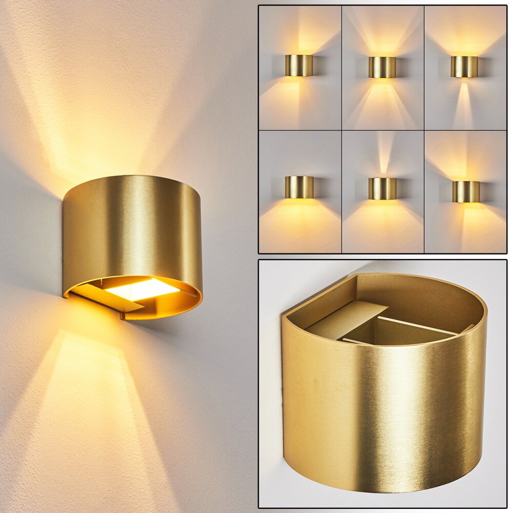 Badajoz Lampa ścienna LED Złoty, Mosiądz, 1-punktowy main product photo