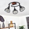 Omba Lampa Sufitowa Ciemne drewno, Czarny, 3-punktowe
