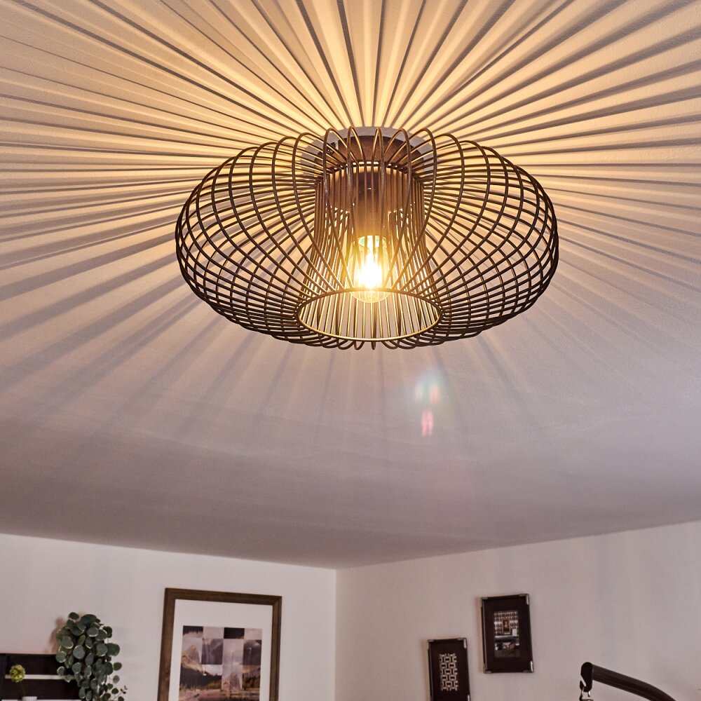 Wemude Lampa Sufitowa Czarno-złoty, 1-punktowy main product photo
