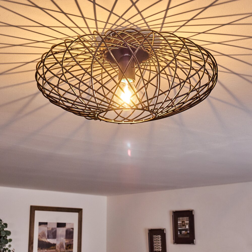 Wemude Lampa Sufitowa Czarno-złoty, 1-punktowy main product photo