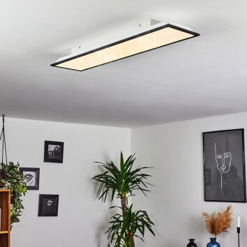 Salmi Lampa Sufitowa LED czarny, biały, 1-punktowy