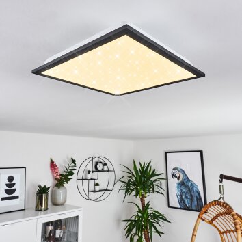 Salmi Lampa Sufitowa LED czarny, biały, 1-punktowy